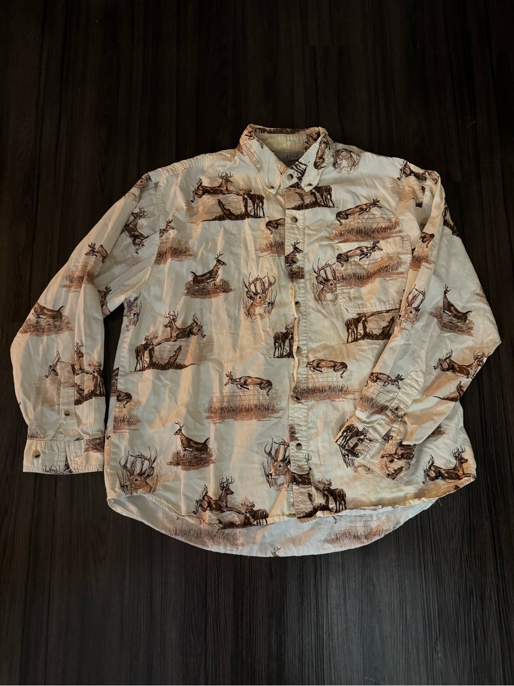 Outdoor Life Field Tested Men’s Button Down Deer Hunting Southwest VTG Shirt XL